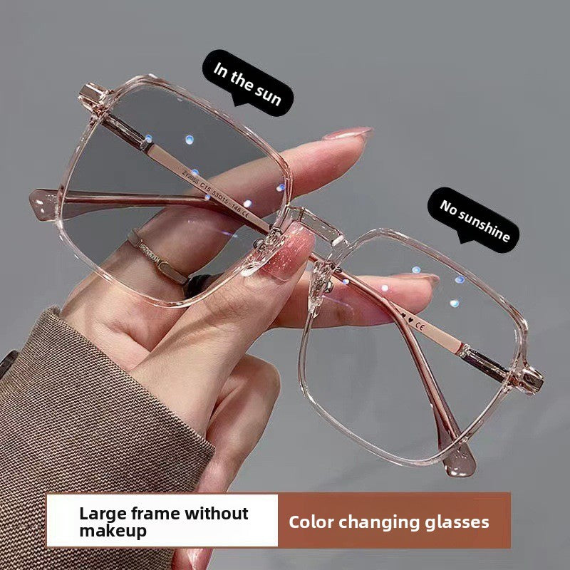 Photosensitive Color-Changing Anti-Blue Light Glasses